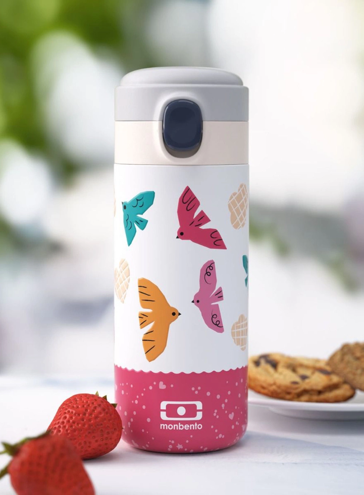 Monbento Graphic Birds termos butelka 360ml