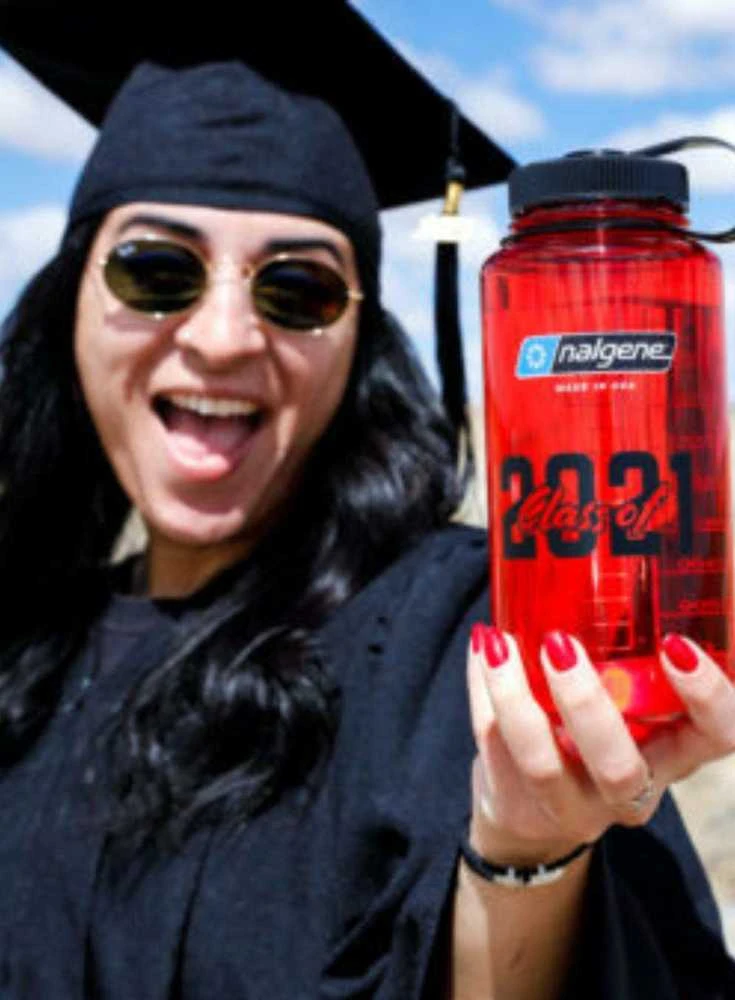 Gertuvė Nalgene Buteliukas su Szerokim Ustnikiem WM 1 L Raudona