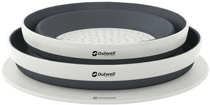 Turistinių indų rinkinys Outwell Collaps Bowl & Colander Set