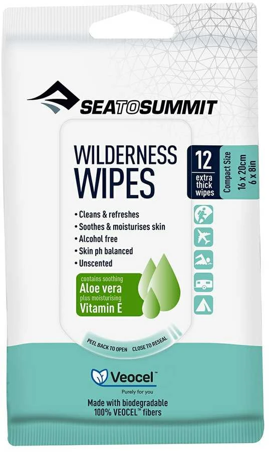 Sea To Summit Wilderness Wipes Compact - 12 Pack