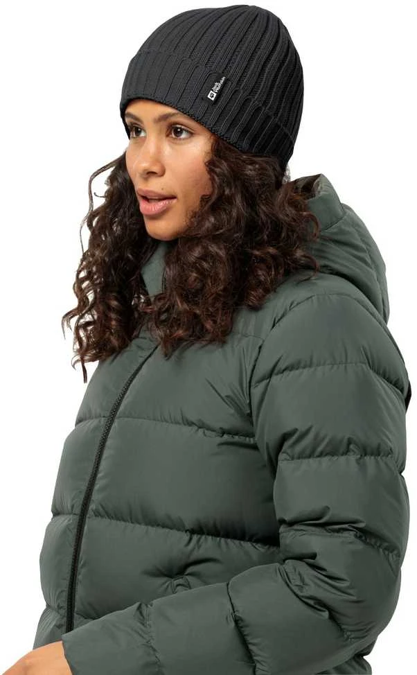 JackWolfskin Žieminė kepurė Jack Wolfskin Rib Knit | juoda