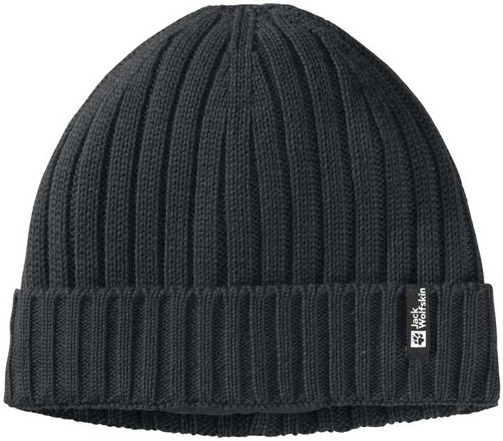 JackWolfskin Žieminė kepurė Jack Wolfskin Rib Knit | juoda