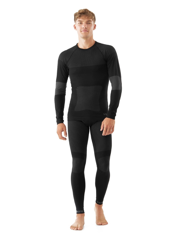 Apatiniai termo rūbai vyriška Viking Dante juoda-pilka 500-15-1717-08 Set (XL)