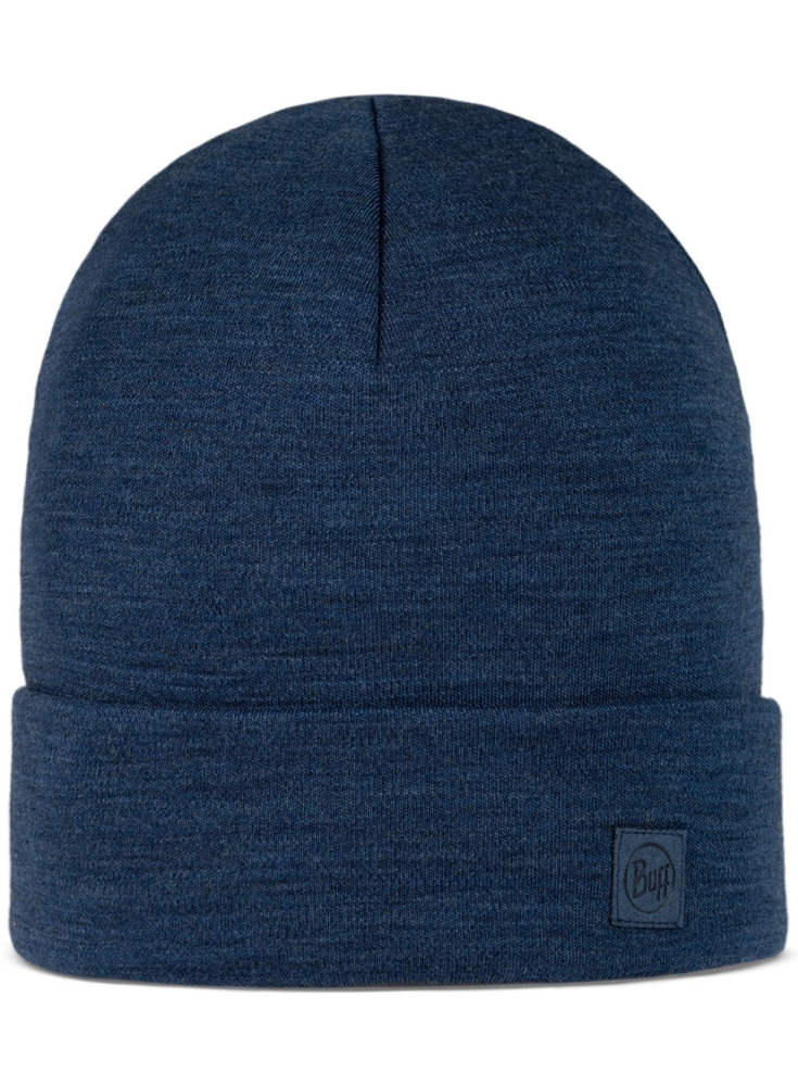 Kepurė Mėlyna gorro BUFF MERINO HEAVYWEIGHT BEANIE SOLID NIGHT Mėlynas