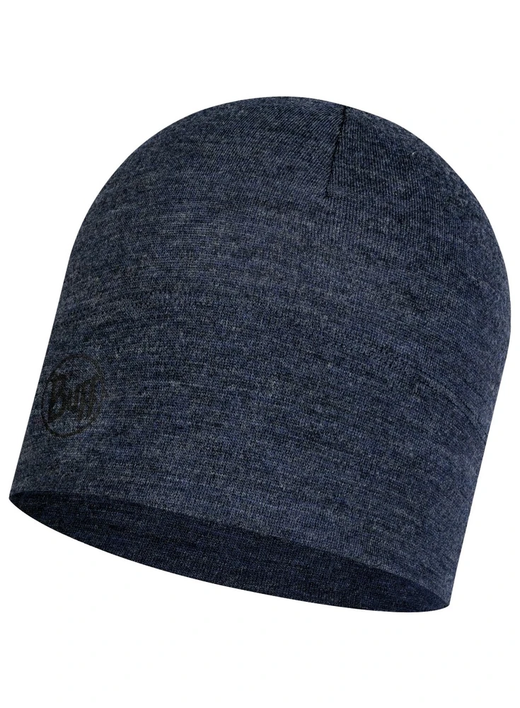Mėlyna BUFF MERINO MIDWEIGHT BEANIE MELANGE NIGHT Mėlynas