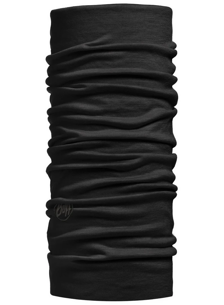 Kaklaskarė BUFF Lightweight Merino Wool Solid Juodas