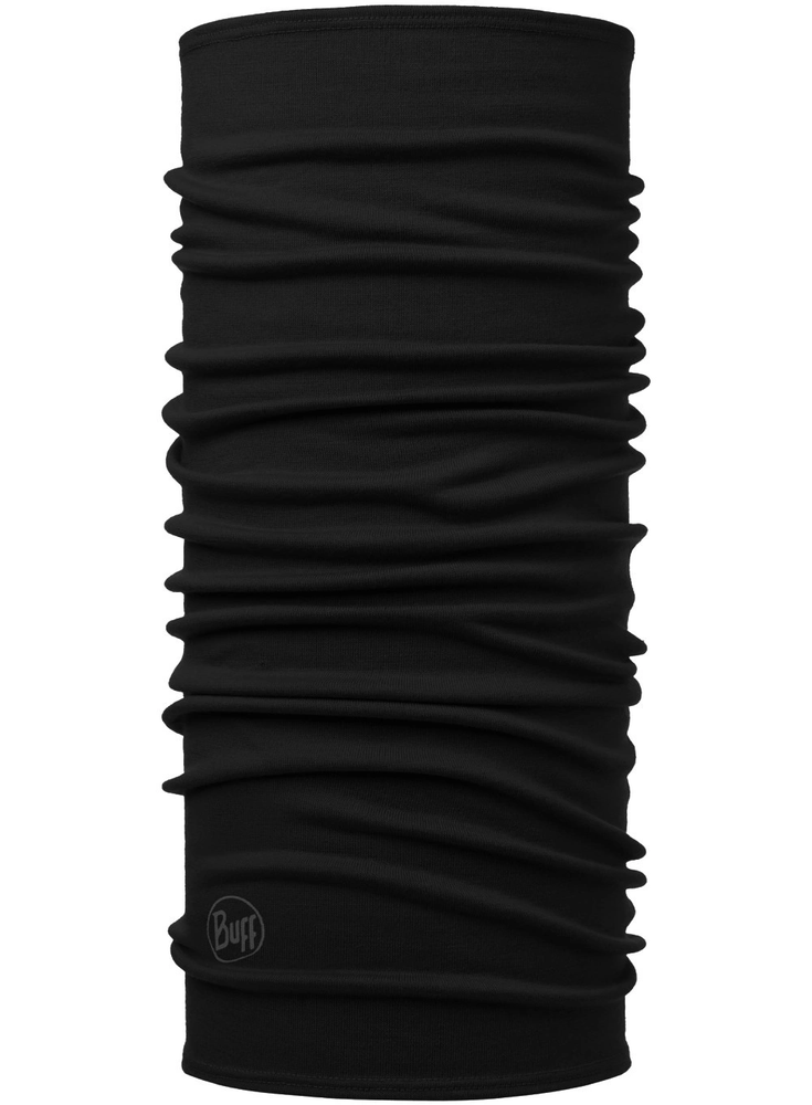 Kaklaskarė Buff Midweight Merino Wool Solid Juodas