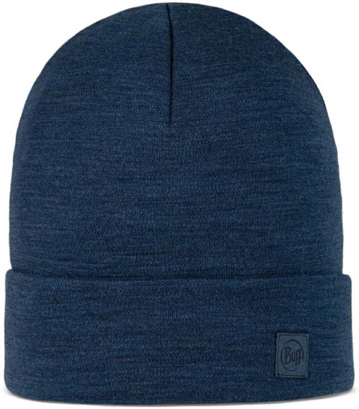 Kepurė Mėlyna gorro BUFF MERINO HEAVYWEIGHT BEANIE SOLID NIGHT Mėlynas