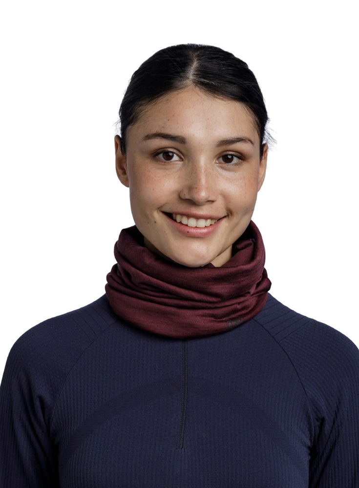 Kaklo Mova - Buff Lengvas Merino Vilnos Multifunkcinis Granatas