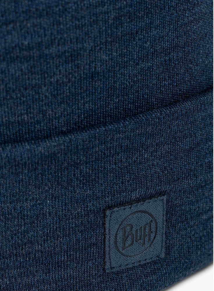 Kepurė Mėlyna gorro BUFF MERINO HEAVYWEIGHT BEANIE SOLID NIGHT Mėlynas
