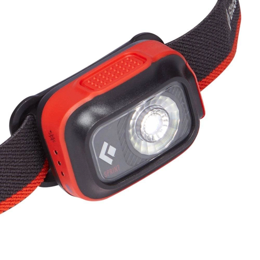 Black Diamond Juodas Diamond Sprint 225 Juodas, Oranžinis Headband prožektorius LED