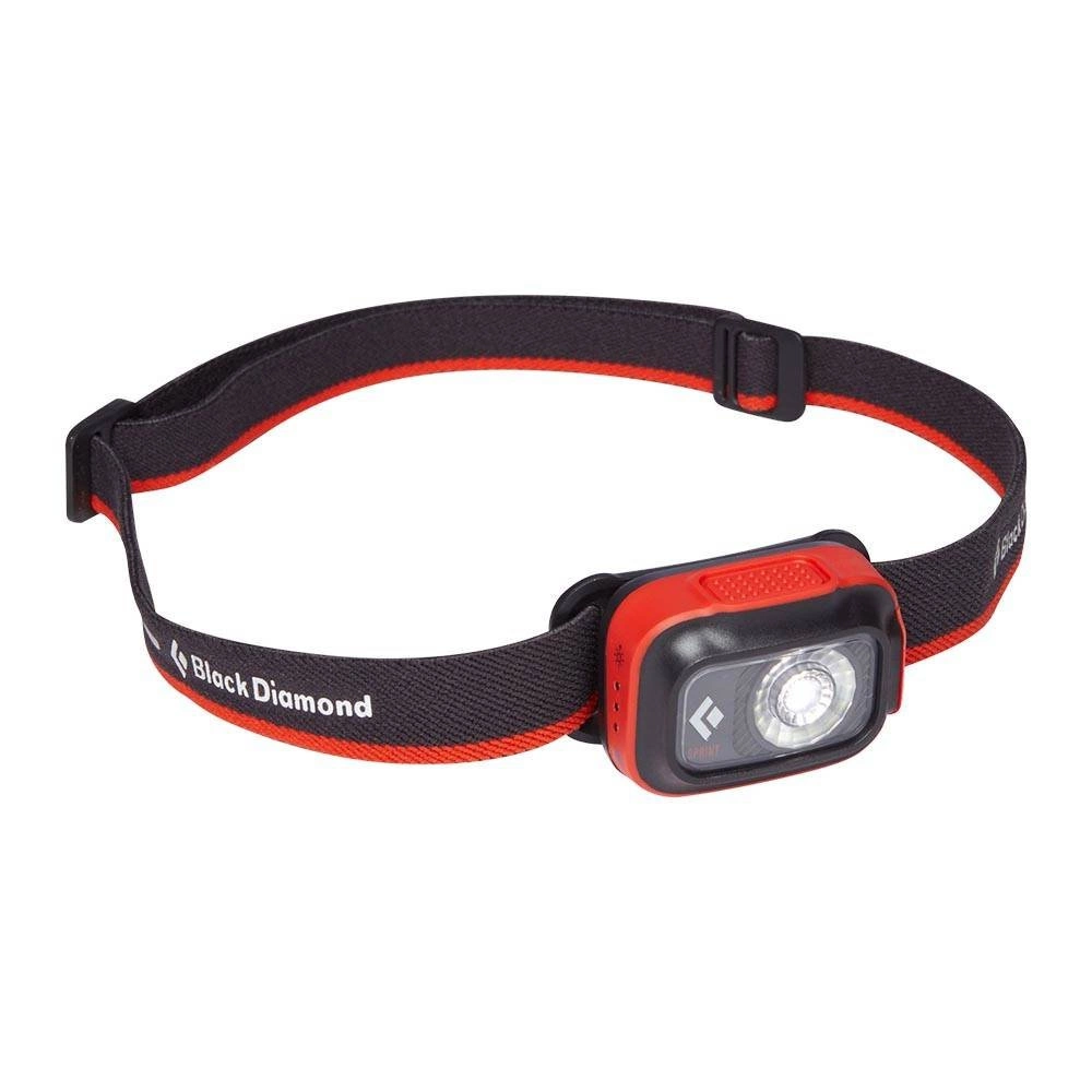 Black Diamond Juodas Diamond Sprint 225 Juodas, Oranžinis Headband prožektorius LED