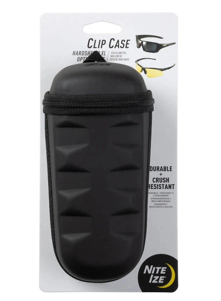 Nite-Ize dėklas akiniams Clip Case Hardshell XL Juodas