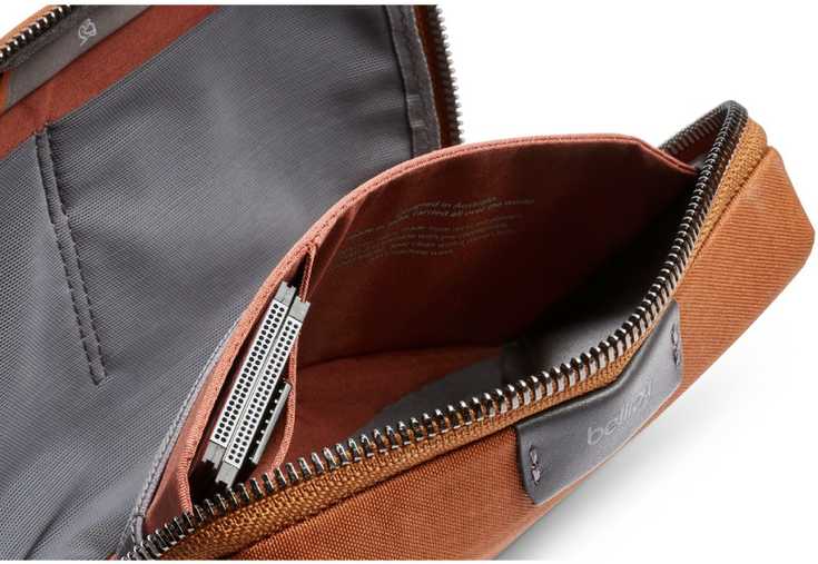 Skrzynkazdrewna „Bellroy Tech Kit Compact“ – mobiliųjų priedų organizatorius (bronzos spalvos)