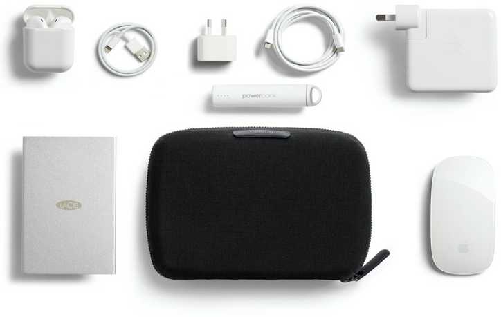 Bellroy Tech Kit Compact – mobiliųjų priedų organizatorius (juodas)
