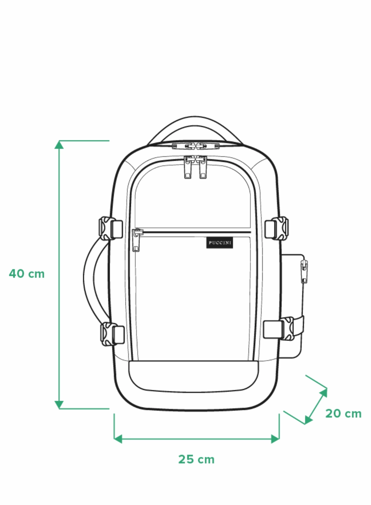 Многофункциональный рюкзак PUCCINI для самолета Темно-синий Easy Pack PM90171-7A