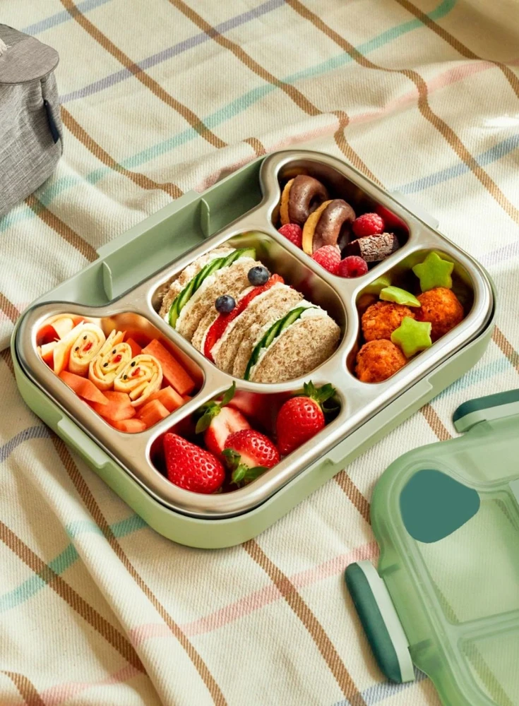 Monbento Wonder lunchbox vaikams 0,95 l Žalias Bear