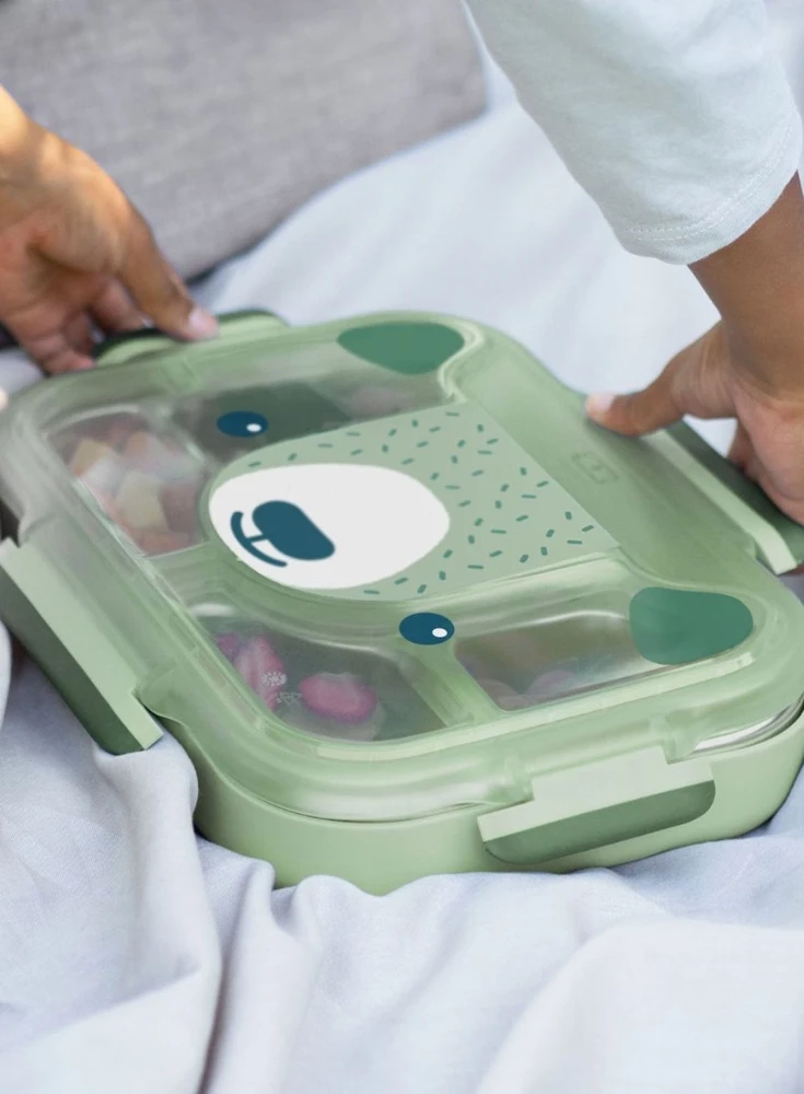 Monbento Wonder lunchbox vaikams 0,95 l Žalias Bear
