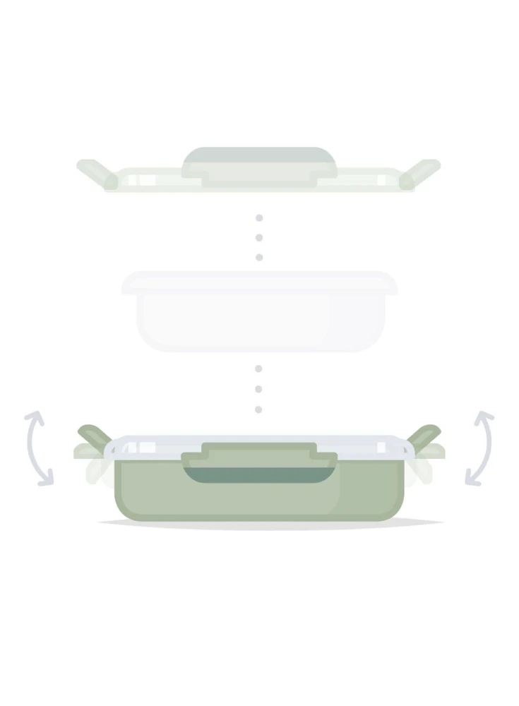 Monbento Wonder lunchbox vaikams 0,95 l Žalias Bear