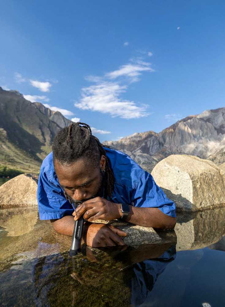 Lifestraw Personal vandens filtro šiaudinės tamsios pilkos