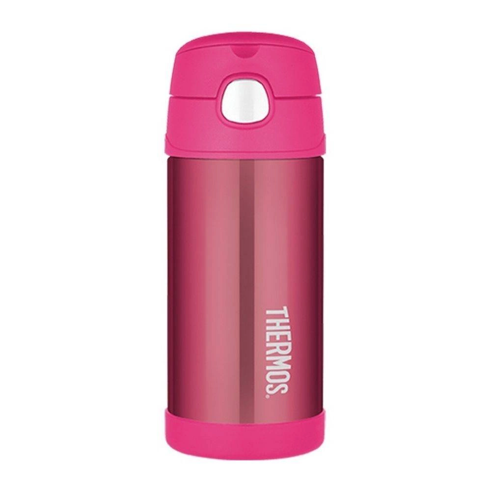 Thermos Vaikiškas termosas su šiaudeliais – rožinis
