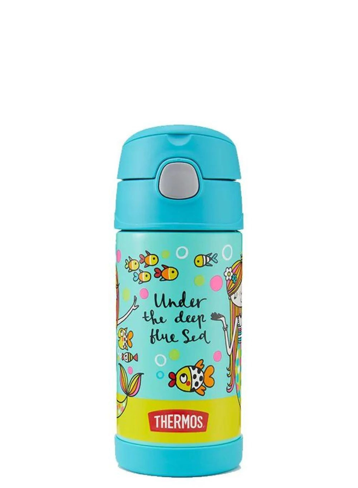 Termosas su šiaudeliu Thermos Funtainer vaikams, 355 ml