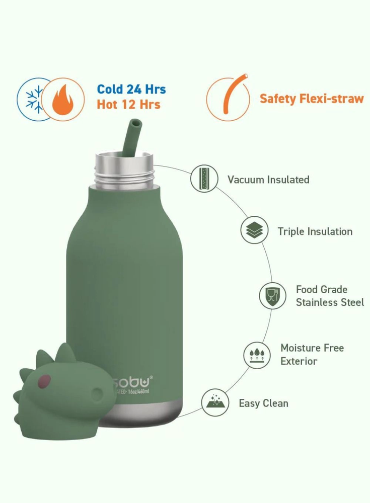Asobu Bestie Dinozaur 460 ml žalia