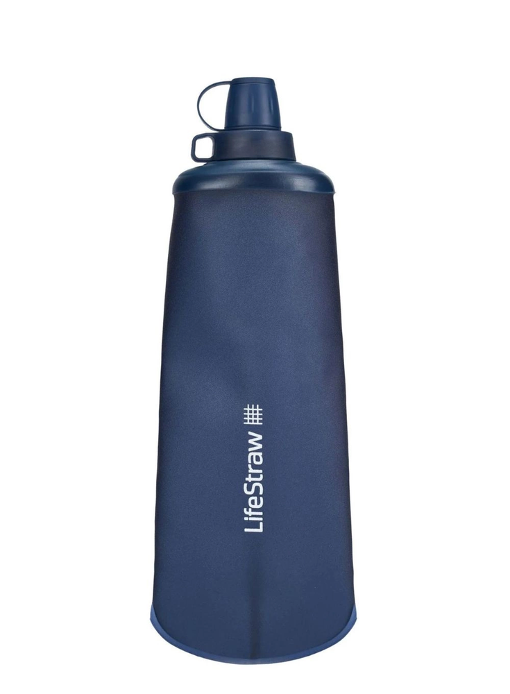 Gertuvė Life Straw Buteliukas su filtrem peak squeeze 1l-mountain mėlynas
