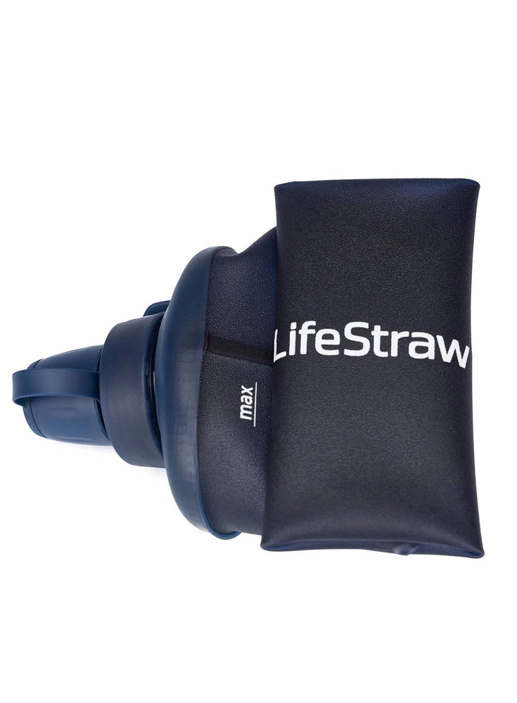 Gertuvė Life Straw Buteliukas su filtrem peak squeeze 1l-mountain mėlynas