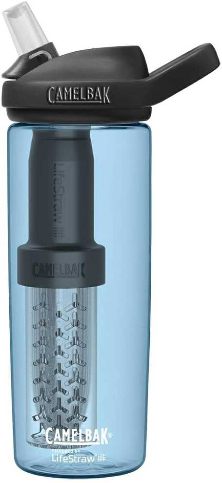 Gertuvė Bottle with filter CamelBak eddy+ 600ml, filtered by LifeStraw, True Mėlyna