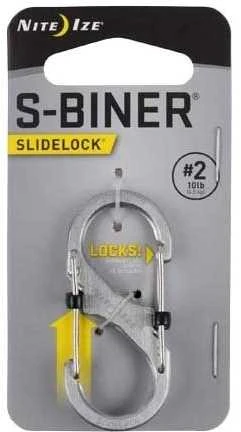 Nite-Ize Karabińczyk S-Biner SlideLock #2 nerūdijantis plienas - LSB2-11-R3 - LSB2-11-R3