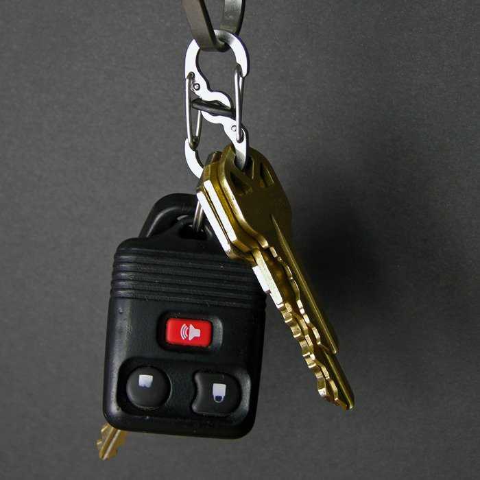NITE-IZE karabinas S-Biner MicroLock (2vnt) juodas