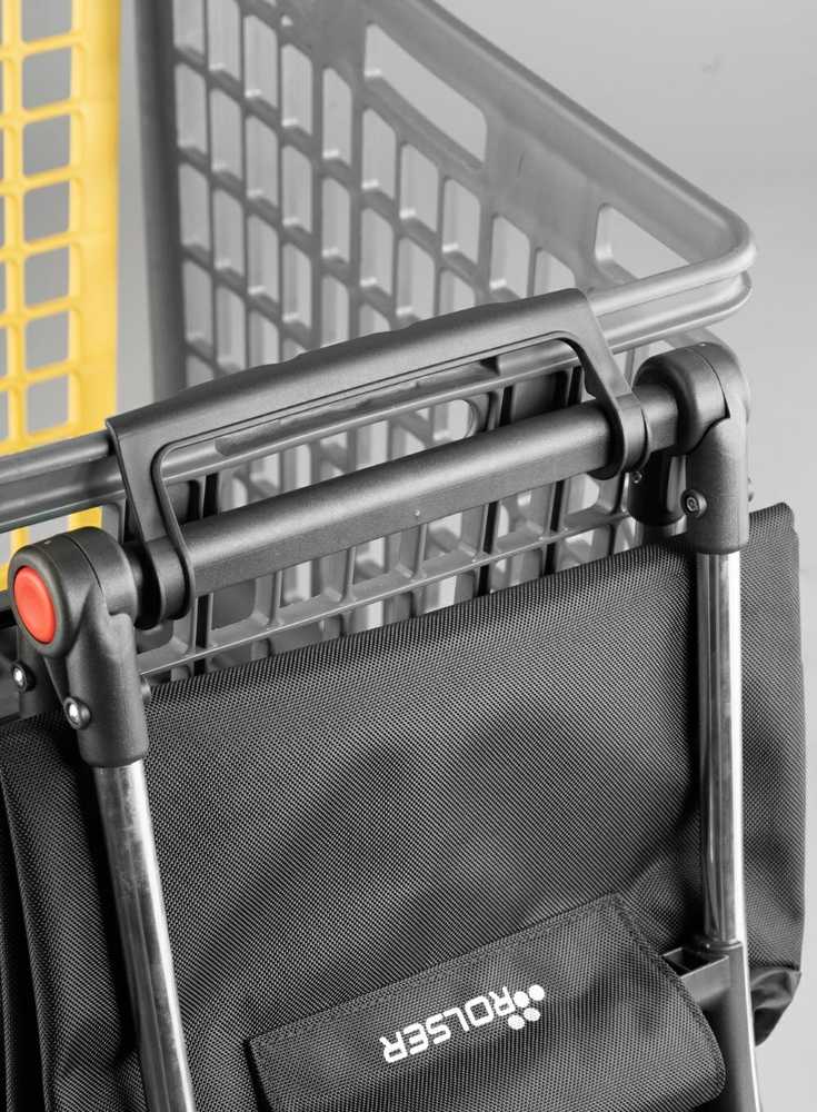 Kelioninis Rolser I-max Tweed 6l vežimėlis su 6 ratais, sulankstomas, pilkas