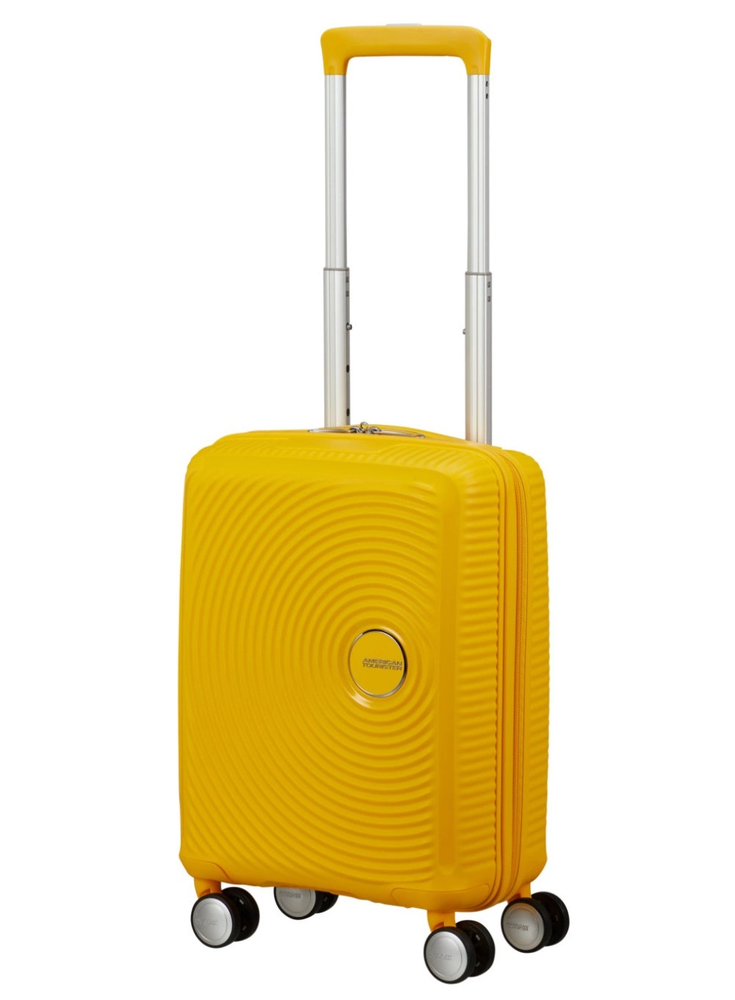 Kelioninis Mažas lagaminas American Tourister Soundbox Pastel Geltona 55cm, S, geltonas