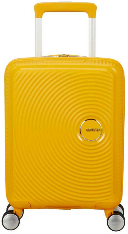 Kelioninis Mažas lagaminas American Tourister Soundbox Pastel Geltona 55cm, S, geltonas