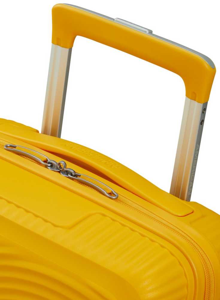 Kelioninis Mažas lagaminas American Tourister Soundbox Pastel Geltona 55cm, S, geltonas