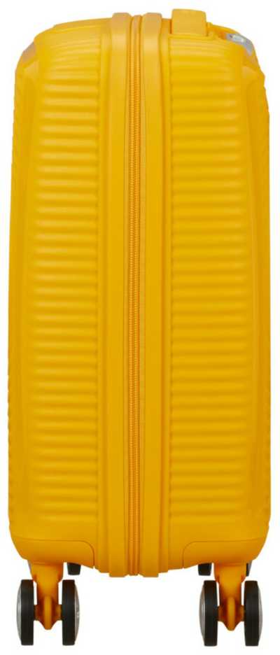 Kelioninis Mažas lagaminas American Tourister Soundbox Pastel Geltona 55cm, S, geltonas