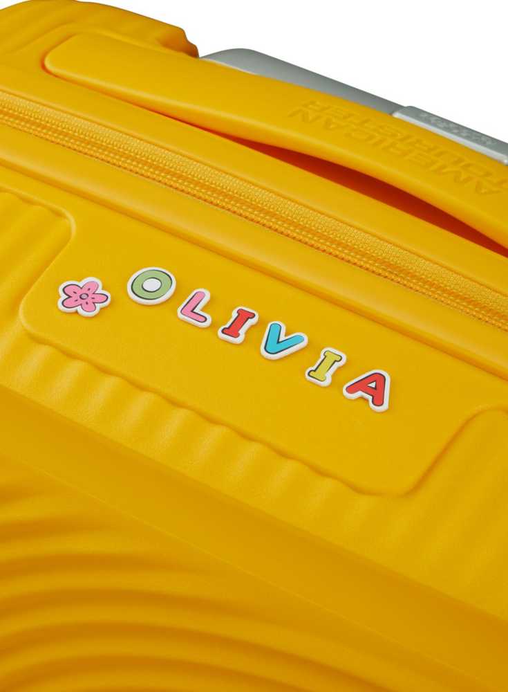 Kelioninis Mažas lagaminas American Tourister Soundbox Pastel Geltona 55cm, S, geltonas