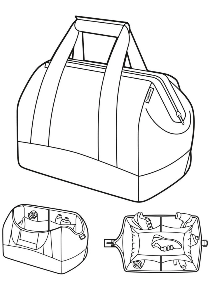Kelioninis Reisenthel Allrounder L kelioninė rankinė, 30l, twist sky rose