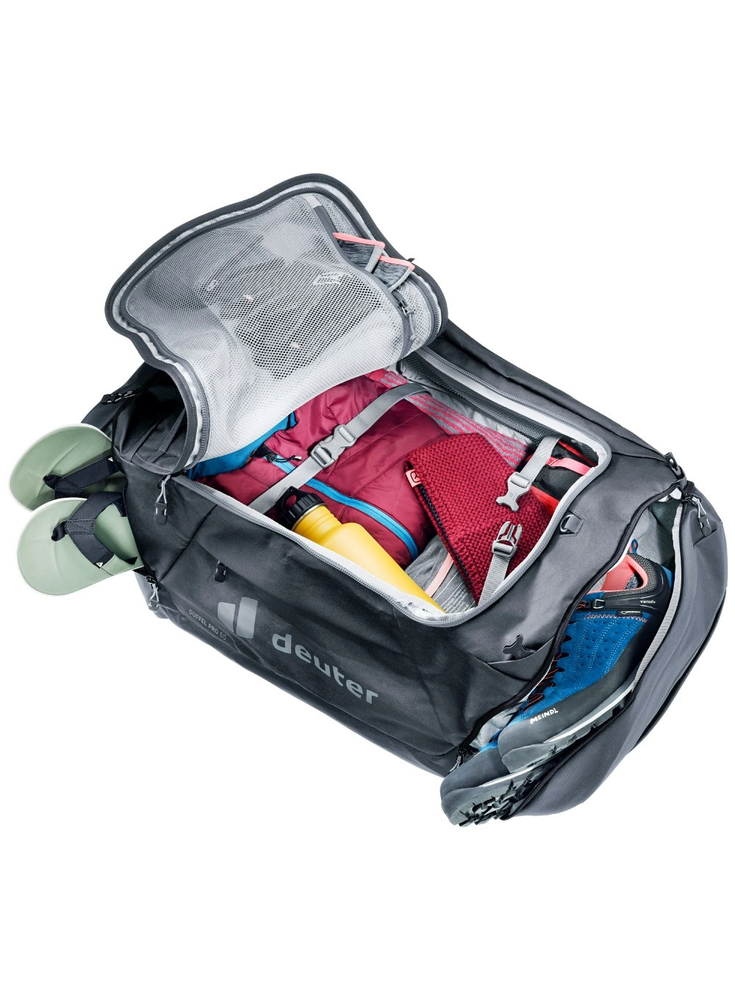 Deuter Duffel Pro 60 Kelioninis krepšys Juoda 60 L