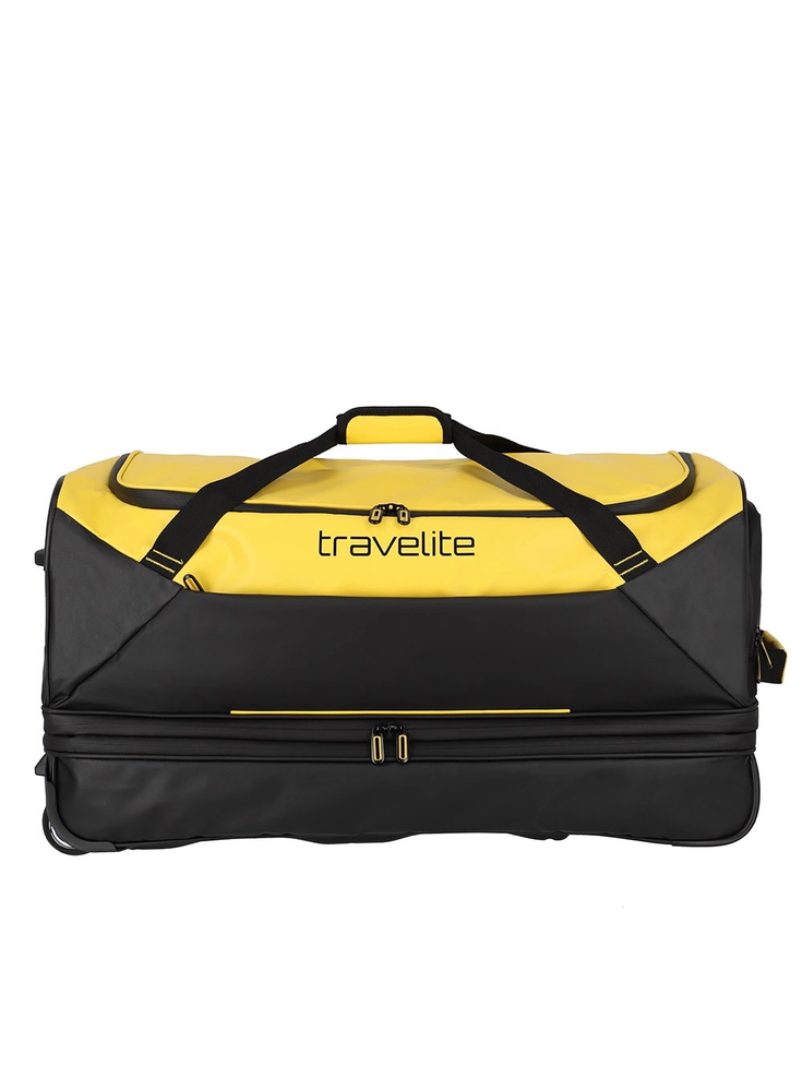 Travelite BASICS 70 cm juodas geltonas išskleidžiamas kelioninis krepšys