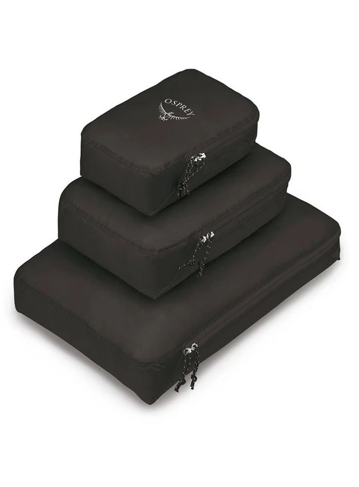 JAV Osprey Ultralite Packing cubes set juodas pakavimo maišeliai