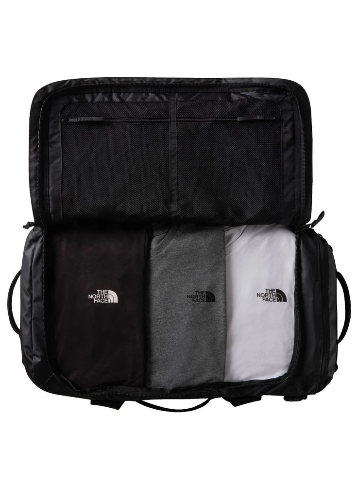 The North Face NF0A52S3KT01 62 l kelioninis krepšys, perdirbtas plastikas, termoplastinis poliuretano elastomeras (TPU), juodas