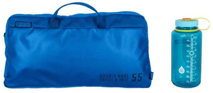 Kelioninis „Nemo Double Haul“ konvertuojamas sportinis krepšys, 55 l, ežero spalvos