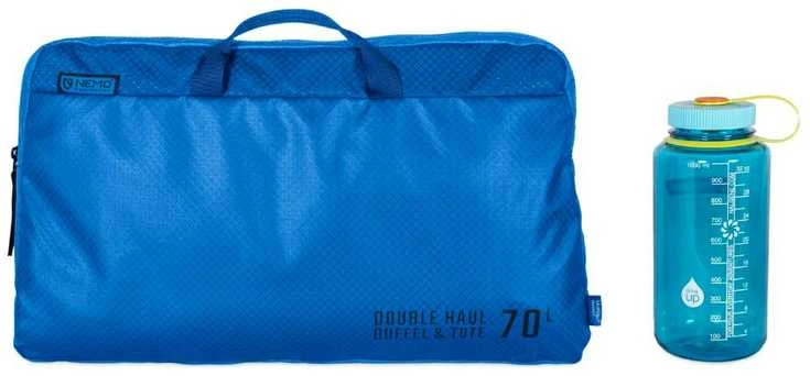 Kelioninis „Nemo Double Haul“ konvertuojamas sportinis krepšys, 70 litrų, ežero spalvos
