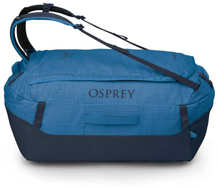 Osprey „Transporter Duffel 95“ kelioninis krepšys – liepsnos mėlyna spalva
