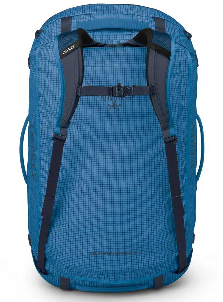 Osprey „Transporter Duffel 95“ kelioninis krepšys – liepsnos mėlyna spalva