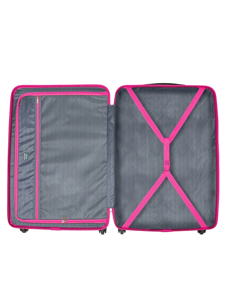 Kelioninis PUCCINI BALI didelis lagaminas ABS021A 3A Rožinis
