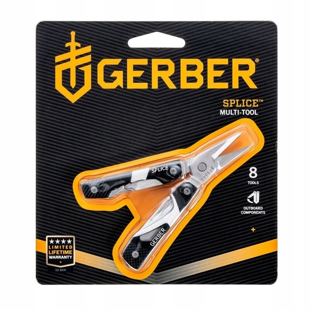 Gerber Splice Pocket Tool multi tool replės Keychain Juodas