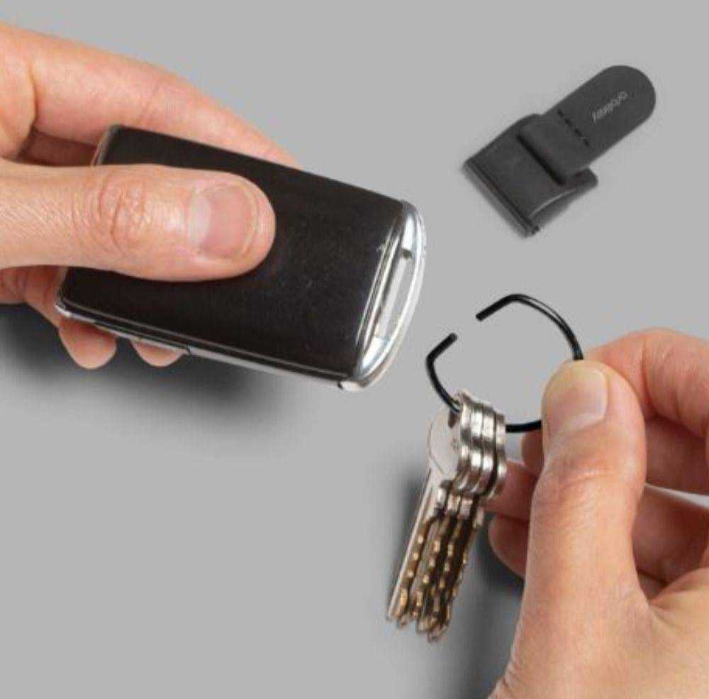 Orbitkey Clip v2 raktų pakabukas, juodas